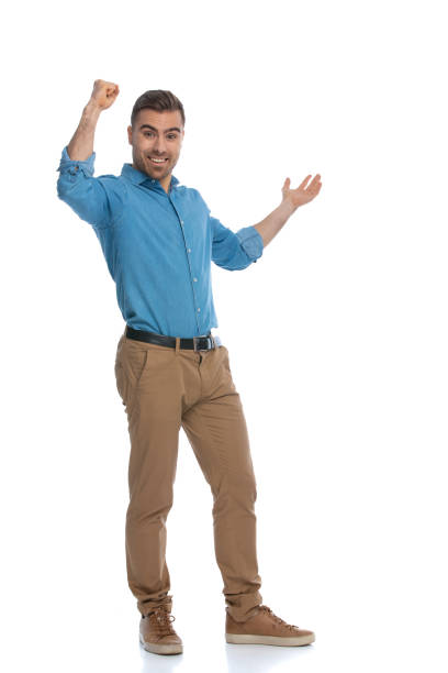istock young casual man presenting something to a side 1287622550