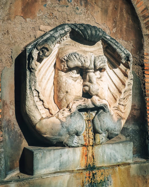 istock Fountain mask in Aventino Rome 1287623578