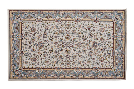 Traditional wool Turkish rug. Handmade and decorative.