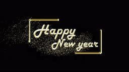 Happy New Year Presentation Theme 3d Text Animation With Nice Golden  Particles New Year Background 4k High Quality 3d Render Stock Video -  Download Video Clip Now - iStock