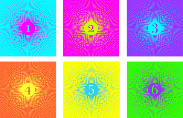 background rays color 1, 2 ,3, 4, 5, 6 background rays color 1, 2 ,3, 4, 5, 6 sonne stock illustrations