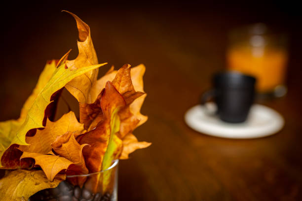 istock Autumn scene associated with coffee beans 1287639890
