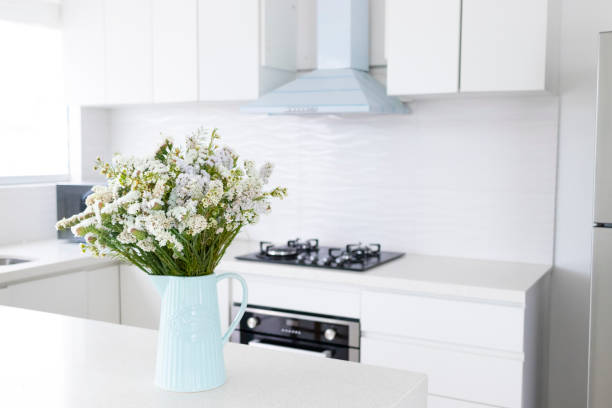 istock Cute flower arrangement in a home kitchen 1287641920