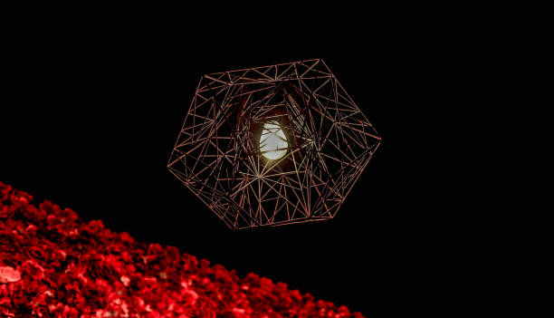 istock Industrial light illuminate the rose flowers in Cilacap at night 1287642013