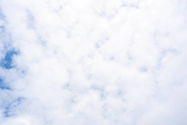 Sky blue or azure sky and clouds is bright white background. Everything lies above surface atmosphere outer space is sky. Cloud is aerosol comprising visible mass  liquid, for creative design graphic