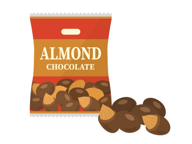 2,100+ Almond Chocolate Stock Illustrations, Royalty-Free Vector ...