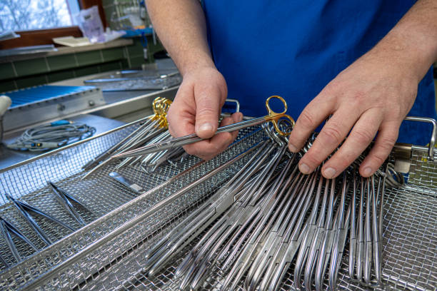 istock some Cleaned surgical instruments are sorted into an instrument tray 1287648785