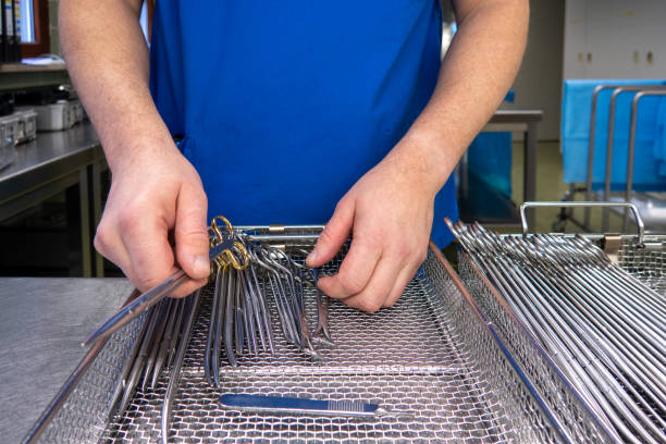 istock some Cleaned surgical instruments are sorted into an instrument tray 1287648787
