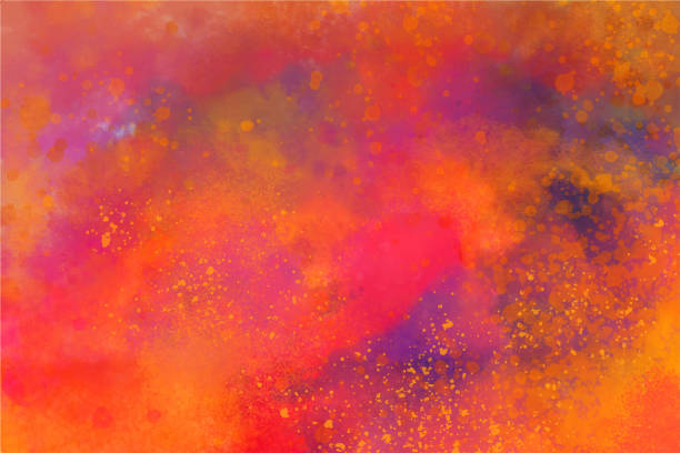 Holi Festival Burst of Colors Watercolor Hand Painted Spray Grunge Abstract Background Hand-painted, hand-drawn colorful watercolor texture. Design for book covers, posters, greeting cards, placards, invitations, flyers and brochures. Vector illustration with spray paint, stains, vibrant colors, burst of colors. holi stock illustrations