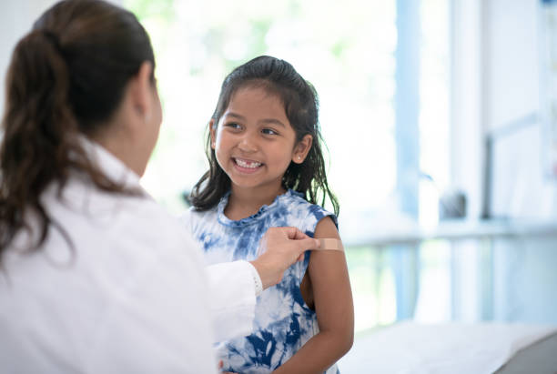 istock Girl goes for medical check up 1287649458