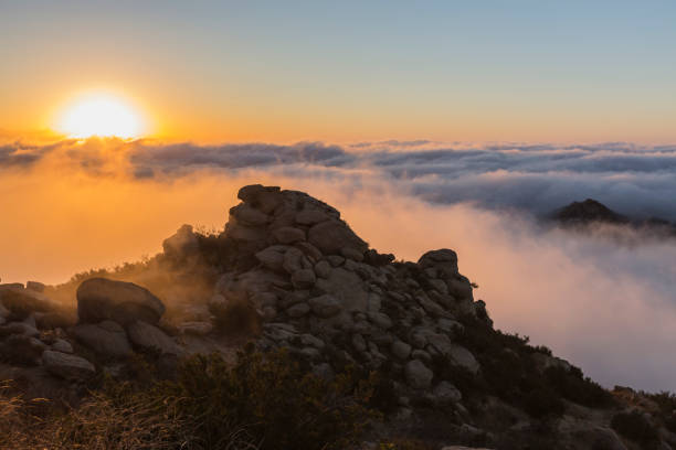 istock Los Angeles Rocky Peak Park Sunrise Clouds 1287651665