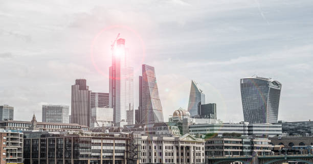 istock Office Building Cluster in London's Financial Hub 1287653378