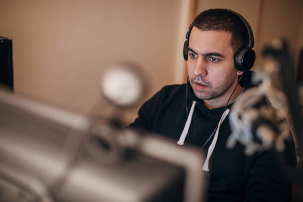istock Male gamer playing video games on computer 1287654587