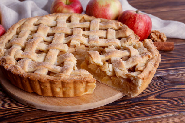 istock Apple pie made of organic ingredients. 1287654672