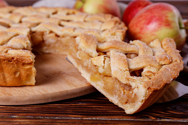 istock Apple pie made of organic ingredients. 1287654812