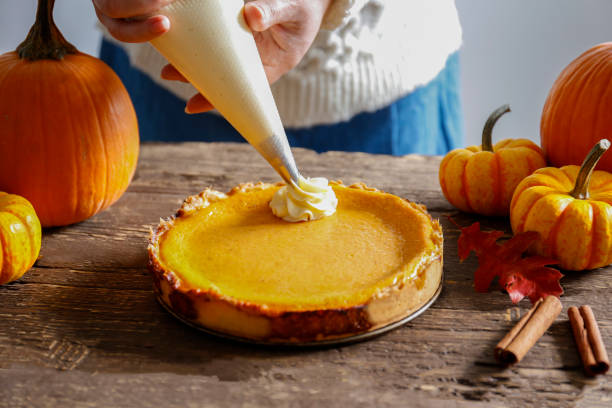 istock Pumpkin pie made of organic ingredients. 1287654883