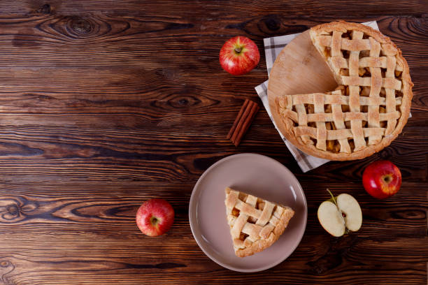 istock Apple pie made of organic ingredients. 1287655005