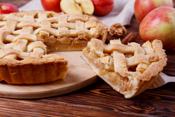 istock Apple pie made of organic ingredients. 1287655010