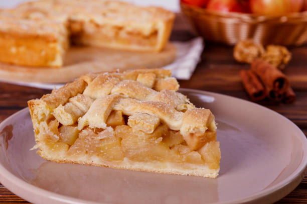 istock Apple pie made of organic ingredients. 1287655014