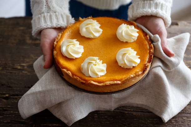 istock Pumpkin pie made of organic ingredients. 1287655714