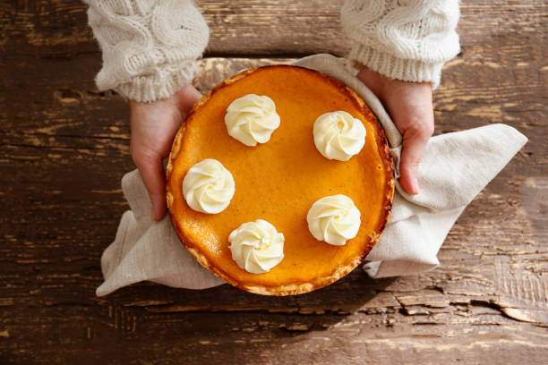 istock Pumpkin pie made of organic ingredients. 1287655872