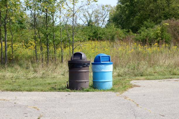 istock Trash Cans in the Parking Lot 1287655881