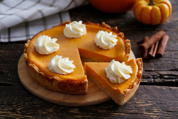 istock Pumpkin pie made of organic ingredients. 1287655930