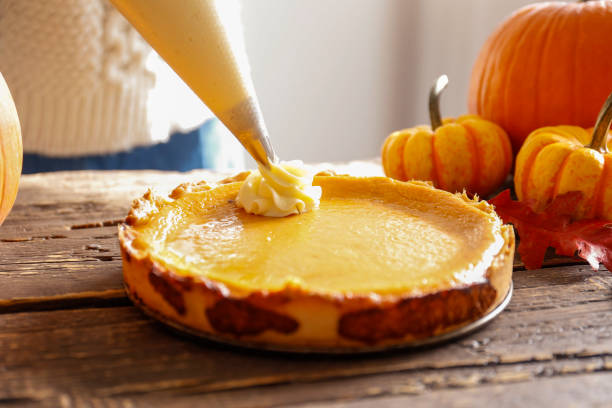 istock Pumpkin pie made of organic ingredients. 1287655955