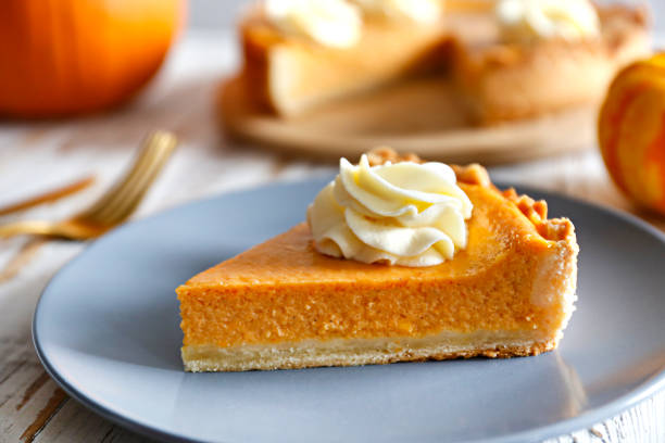 istock Pumpkin pie made of organic ingredients. 1287656340