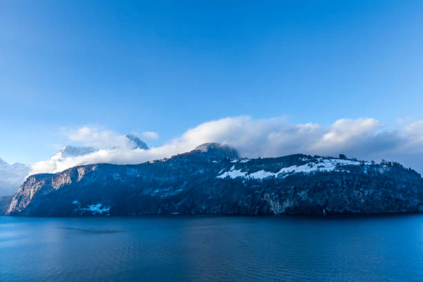 Swiss Alps Lucerne lake sunset