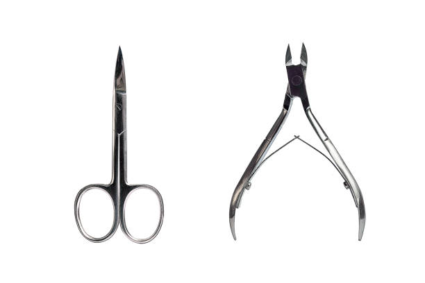 istock steel manicure scissors on a white background 1287677522