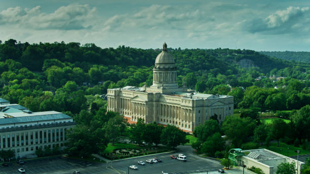 istock State Capitol Complex in Frankfort, Kentucky - Drone Shot 1287678811