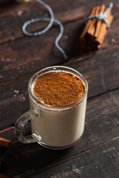 Delicious Sahlep & Salep on a Rustic Wooden Background
