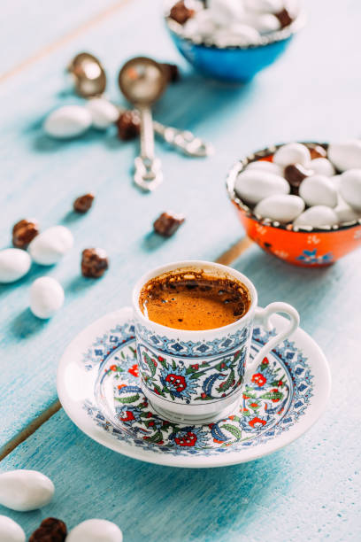 istock Turkish Coffee and Delicious Turkish Delight 1287680121