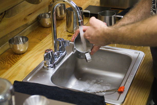 istock Washing Dishes at the Coffee Shop 1287680457