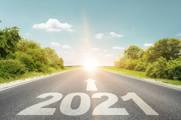istock Happy New Year Background. Start in 2021 1287696489