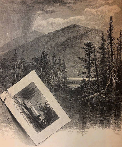 istock Antique illustration - View on the Tuckeseege - on the Road to Qualla 1287699956
