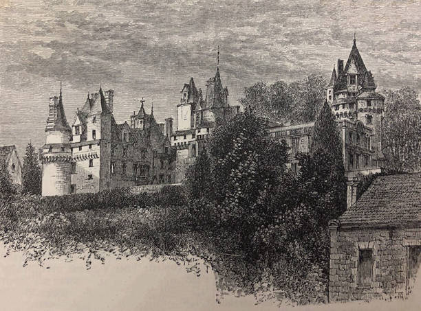 istock Antique illustration - Chateau D'ussey - France 1287699965