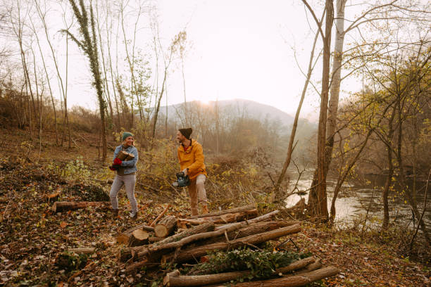 istock Couple of lumberjacks 1287700114