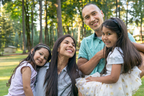 istock Happy family spending time outdoors 1287705967
