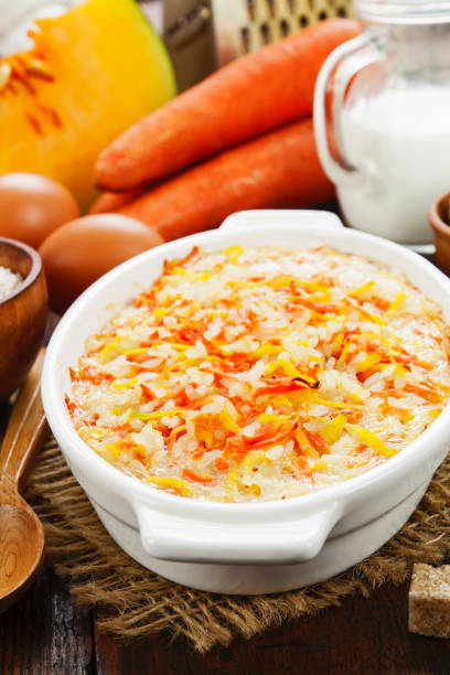 istock Pumpkin casserole with carrot and rice 1287706082