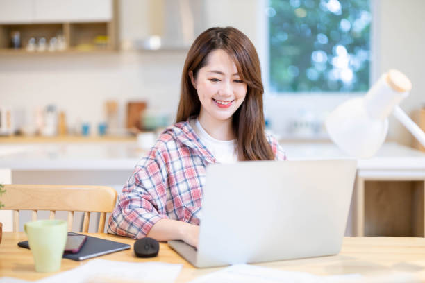 istock business woman work at home 1287713176