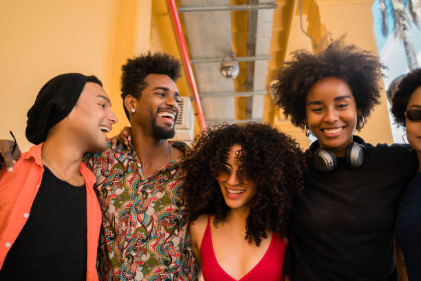 istock Afro friends having in the city. 1287723518