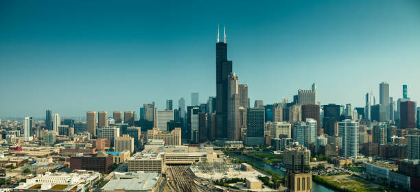 istock Chicago Morning - Aerial Panorama 1287731467