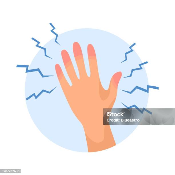 Numbness In One Hand Concept Vector Illustration On White Background Man Or  Woman Feeling Pain In Hand Stock Illustration - Download Image Now - iStock