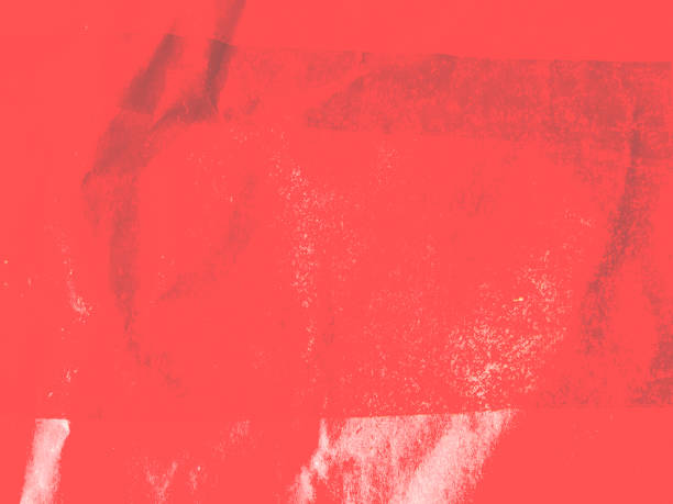 istock Red grunge background. Toned rough old crumpled paper texture. 1287734645