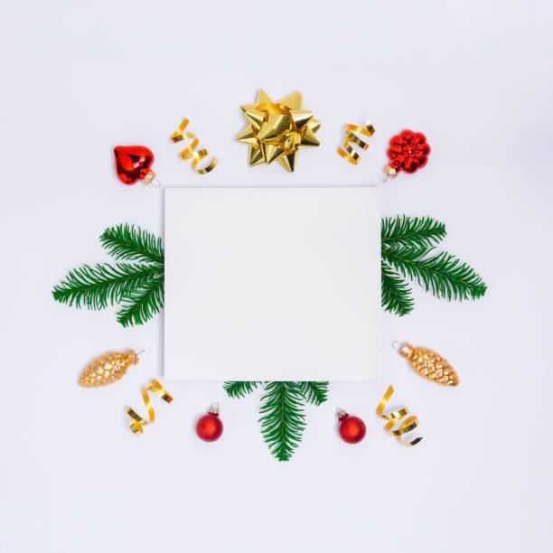 istock Postcard with paper blank on white background 1287736222