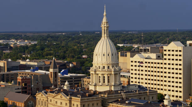 istock Late Afternoon Light on the Michigan State Capitol 1287743567