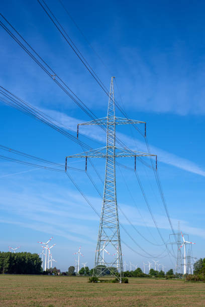 istock Electricity pylon and power lines 1287765479