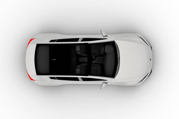 istock Self Driving, Autonomous, Electric Vehicle, Generic White Sedan, Full Frame Isolated Against White 1287771274